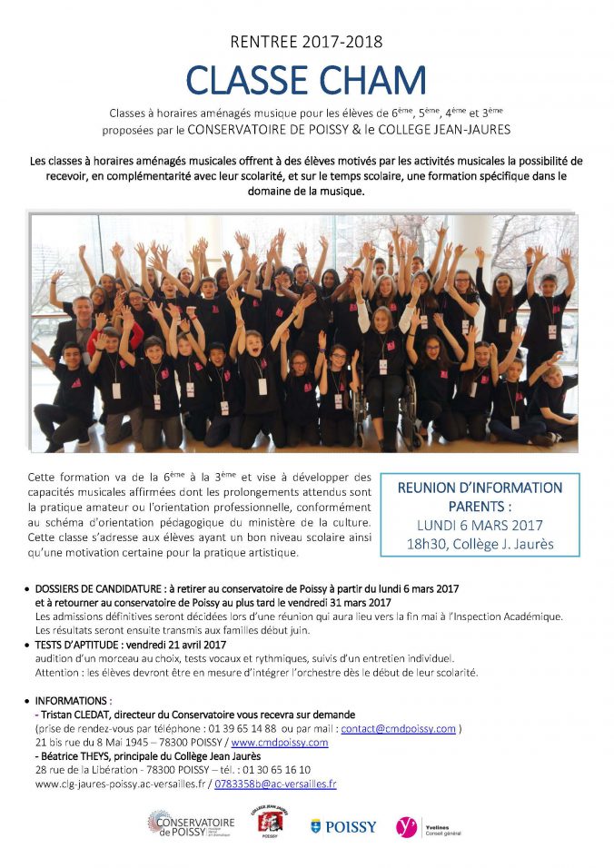 AFFICHE CHAM 2016 - 17