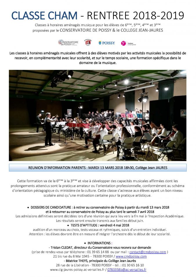 AFFICHE CHAM 2018_19