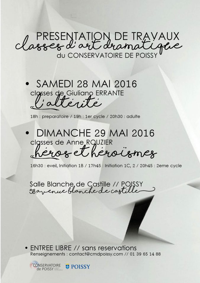 affiche art dramatique