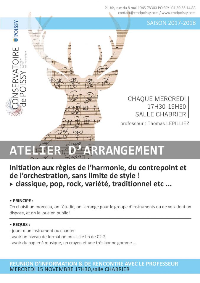 affiche atelier arrangement